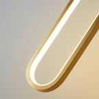 Oval LED Brass Wall Lamp