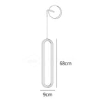 Oval LED Brass Wall Lamp