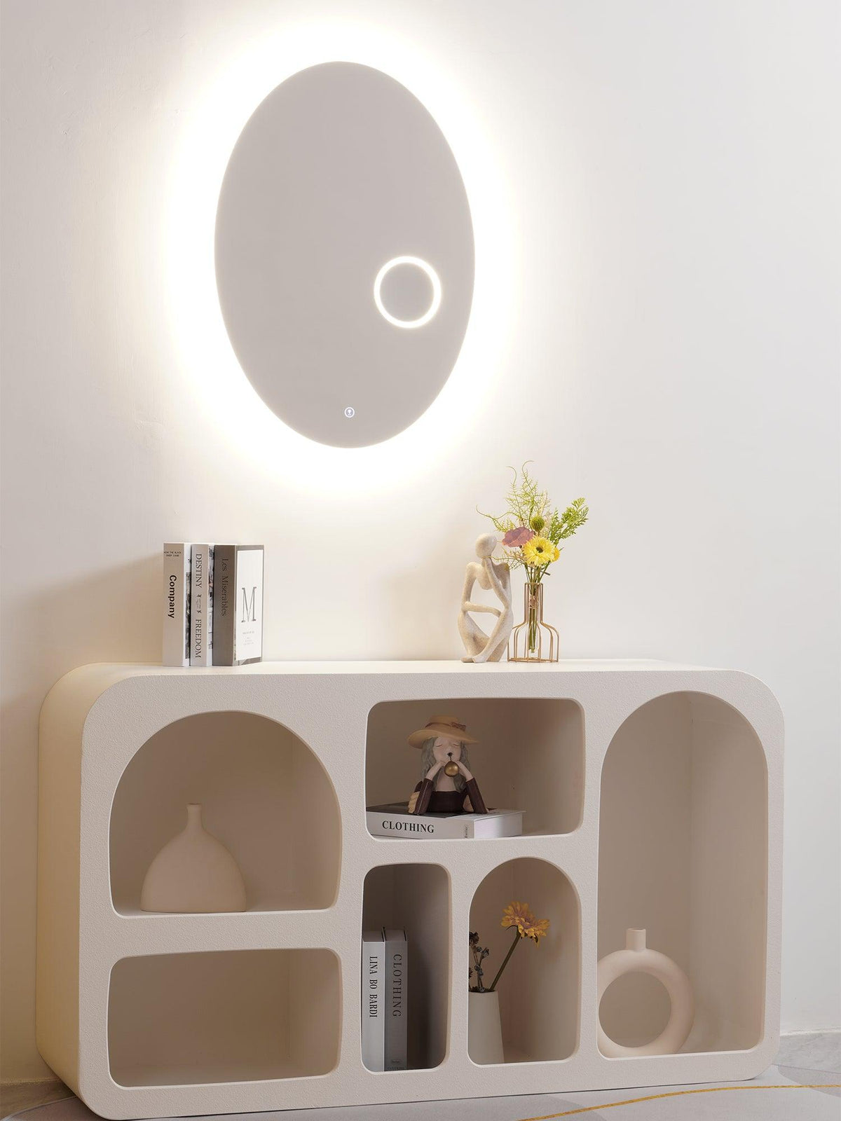 Oval Mirror Light