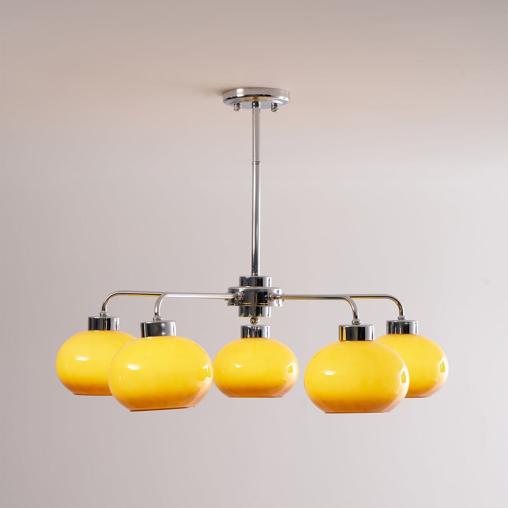Oval Persimmon Chandelier