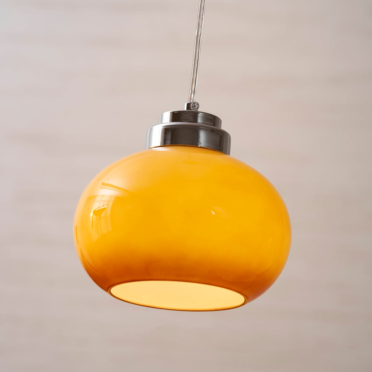 Oval Persimmon Pendant Light