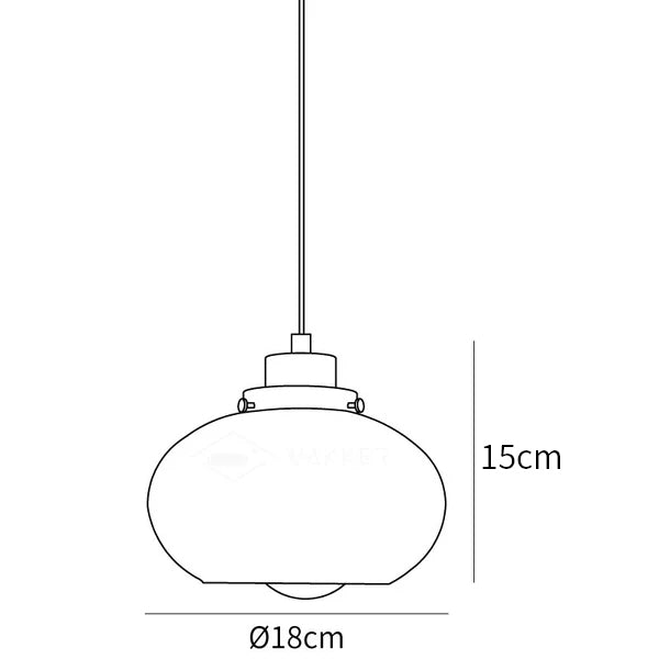 Oval Persimmon Pendant Light
