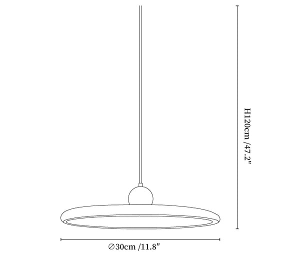 Ovalo Grain Pendant Light