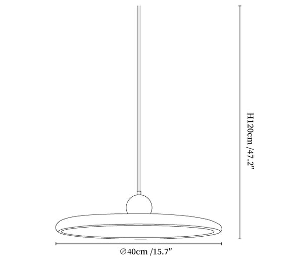 Ovalo Grain Pendant Light