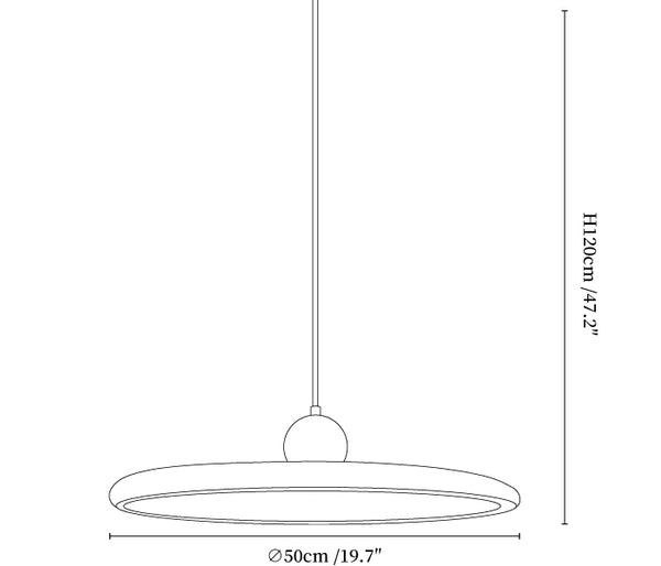 Ovalo Grain Pendant Light
