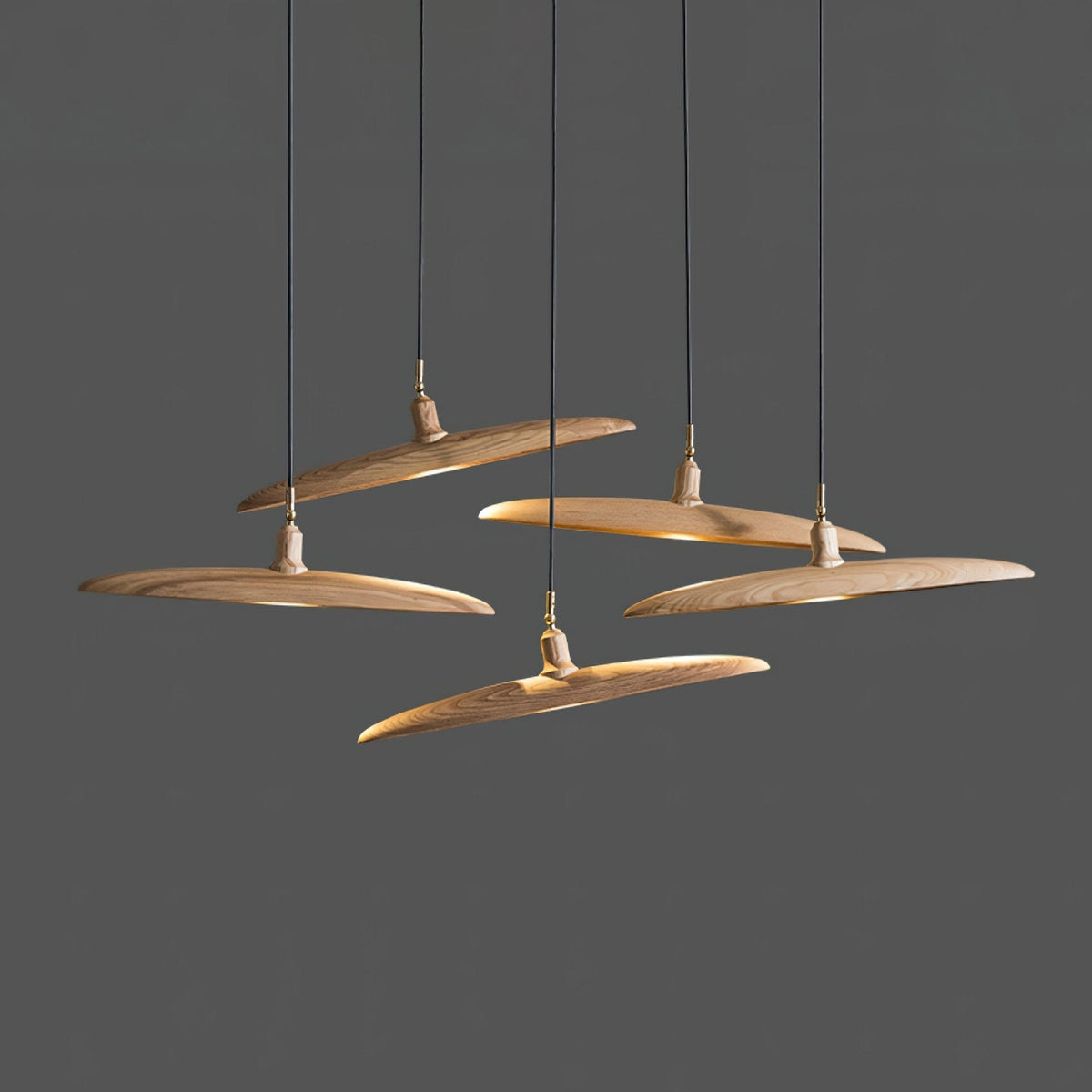 Disc Wooden Pendant Lamp