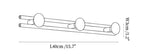 Pallini Ceramic Knob Wall Coat Rack