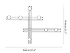 Pallini Ceramic Knob Wall Coat Rack
