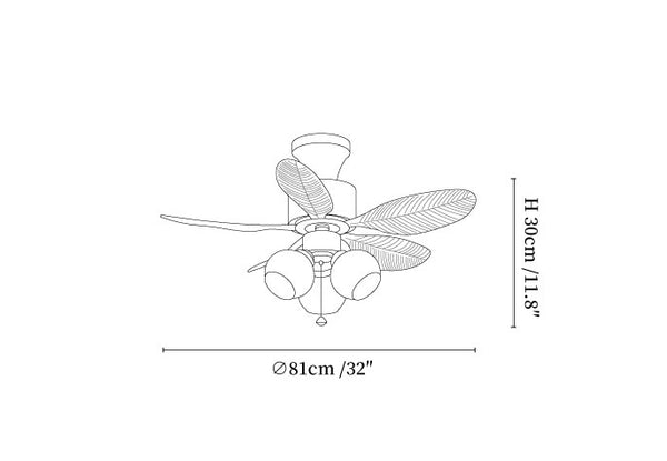 Palm Cove Breeze Ceiling Fan Light