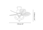 Palm Cove Breeze Ceiling Fan Light