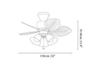 Palm Cove Breeze Ceiling Fan Light