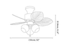 Palm Cove Breeze Ceiling Fan Light
