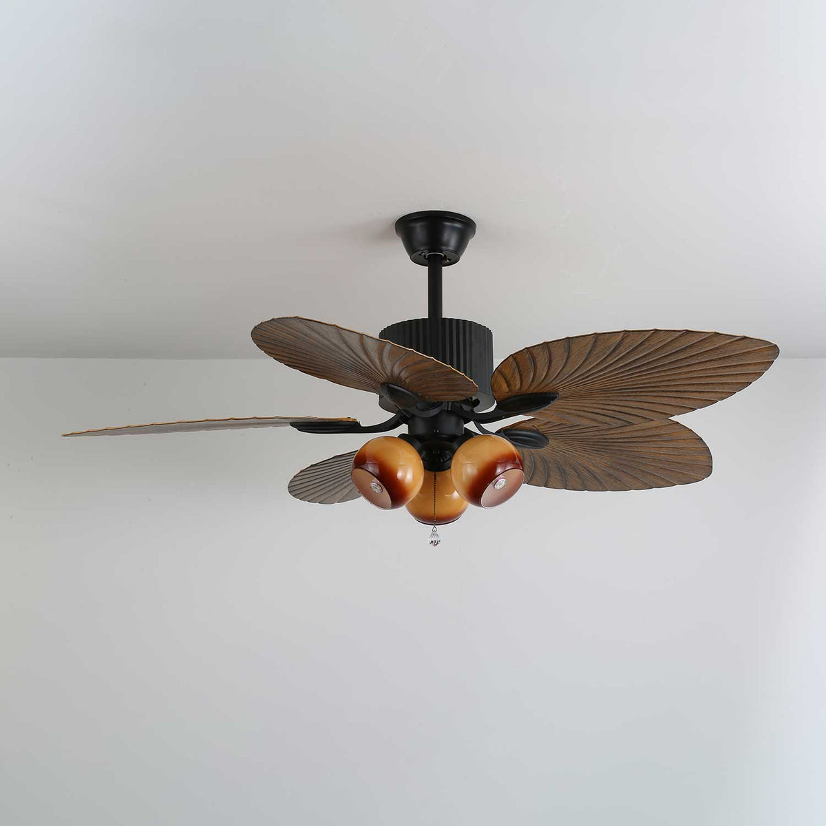 Palm Whisper Tropical Ceiling Fan Light
