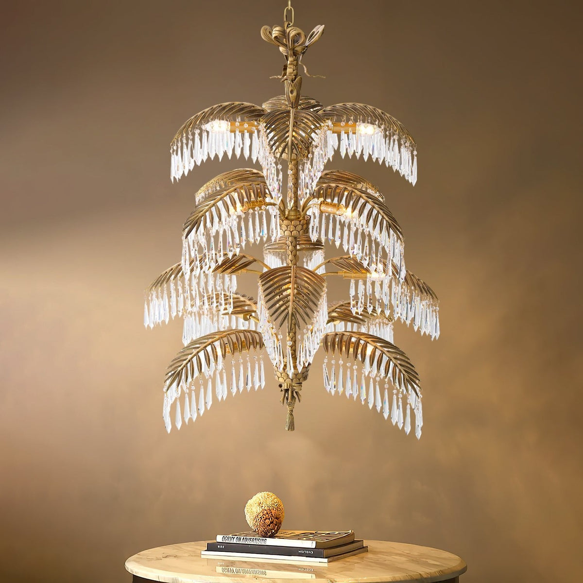 Palmera Brass Chandelier