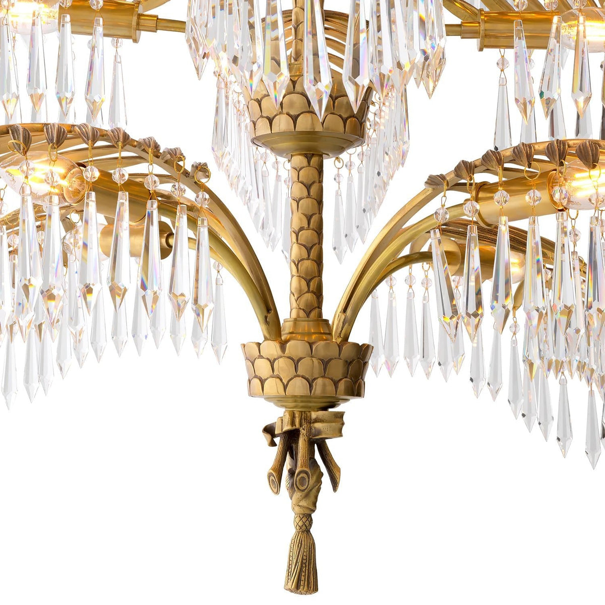 Palmera Brass Chandelier