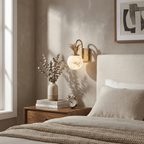 Palmera Spanish Alabaster Wall Sconce