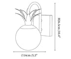 Palmera Spanish Alabaster Wall Sconce