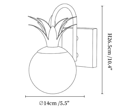 Palmera Spanish Alabaster Wall Sconce