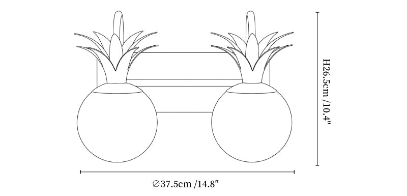 Palmera Spanish Alabaster Wall Sconce