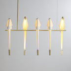 Paper Crane Bird LED Chandelier