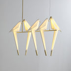 Paper Crane Bird LED Chandelier