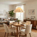 Parasol Pleated Fabric Pendant Light