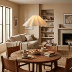 Parasol Pleated Fabric Pendant Light