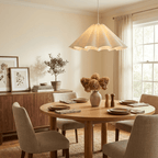 Parasol Pleated Fabric Pendant Light