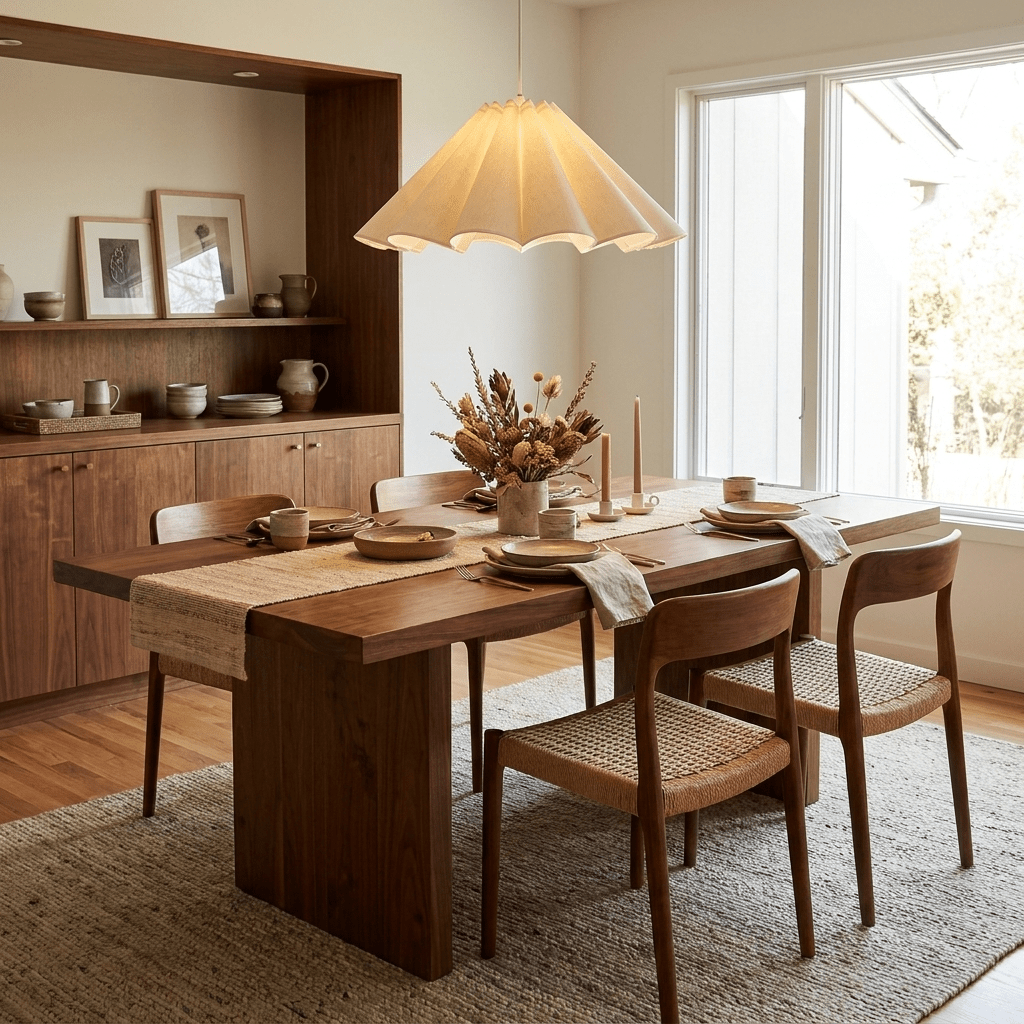 Parasol Pleated Fabric Pendant Light