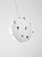 Park Embroidered Textile Pendant Lamp