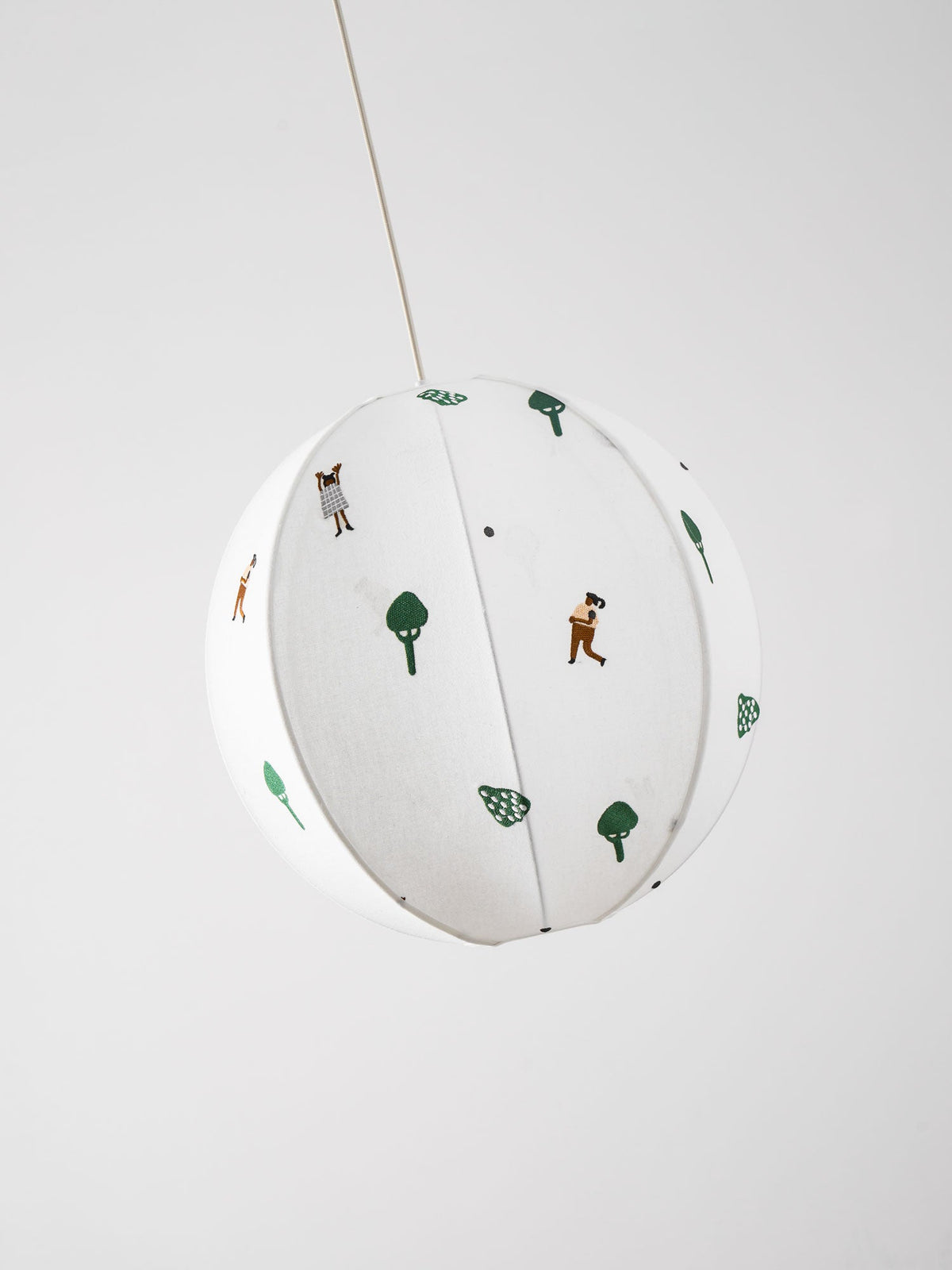 Park Embroidered Textile Pendant Lamp