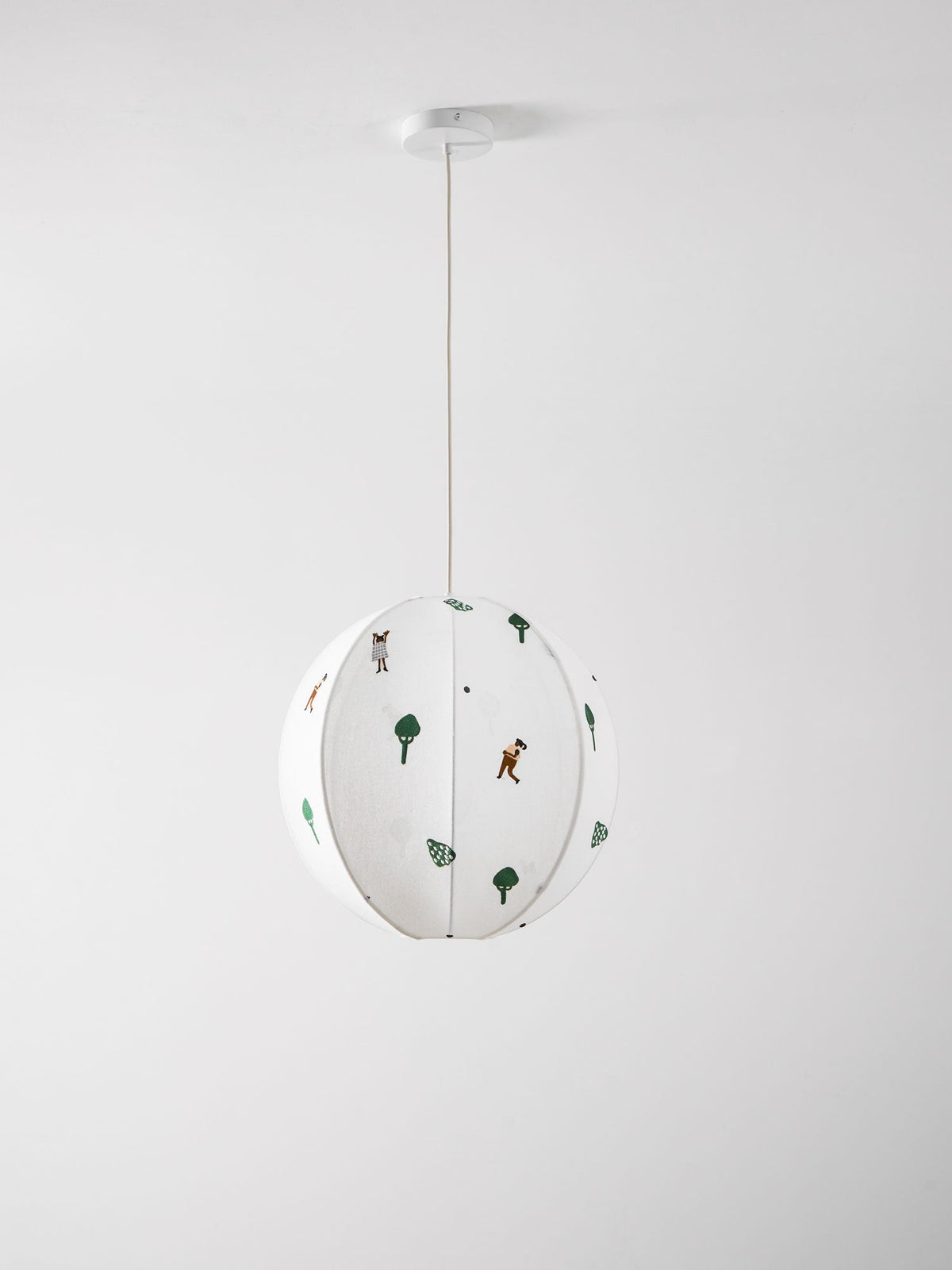 Park Embroidered Textile Pendant Lamp