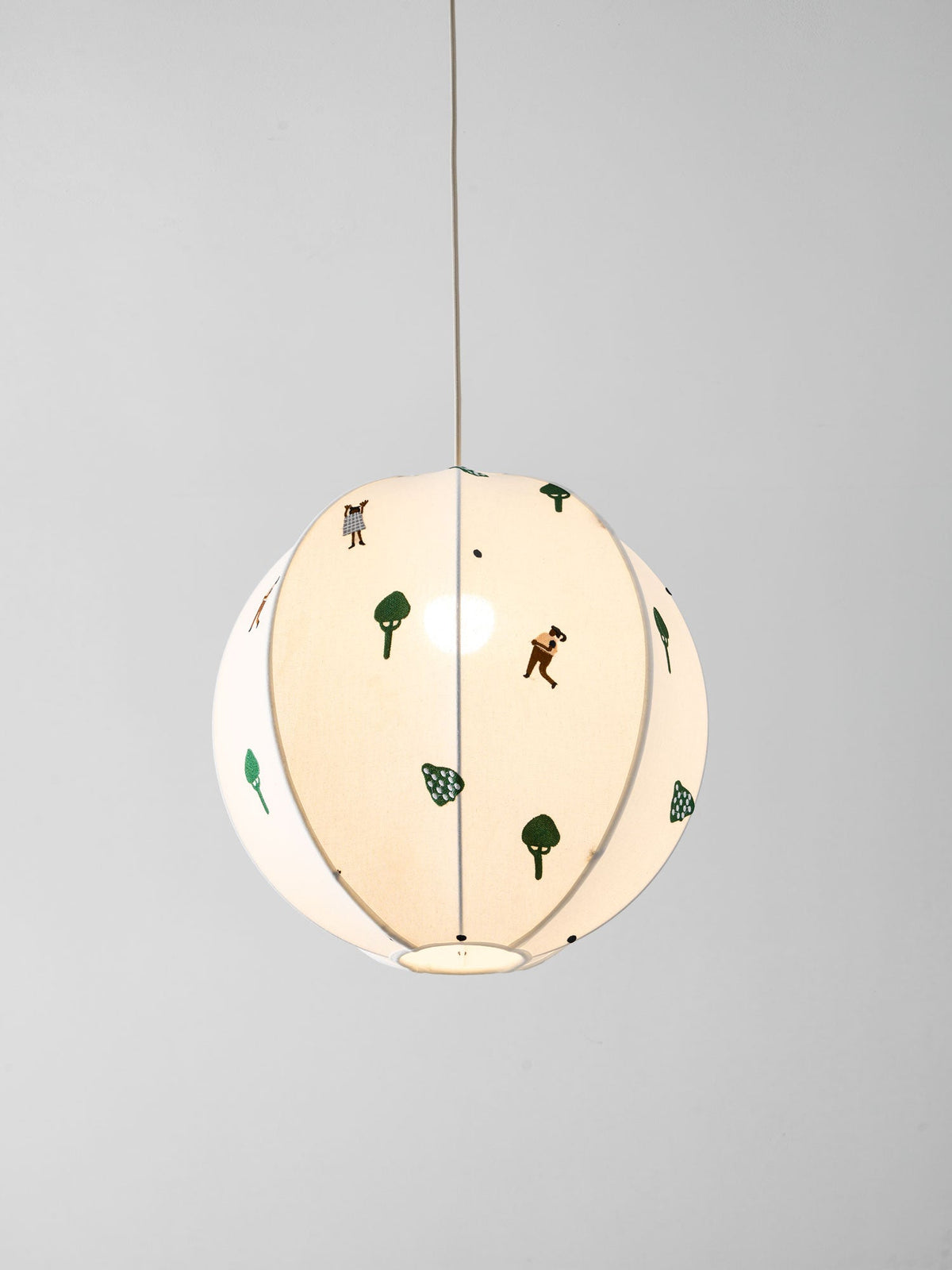 Park Embroidered Textile Pendant Lamp