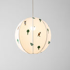 Park Embroidered Textile Pendant Lamp