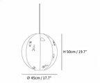 Park Embroidered Textile Pendant Lamp