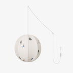 Park Embroidered Textile Swag Lamp