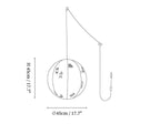 Park Embroidered Textile Swag Lamp