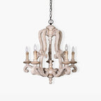Parrotuncle Wooden Candle Chandelier