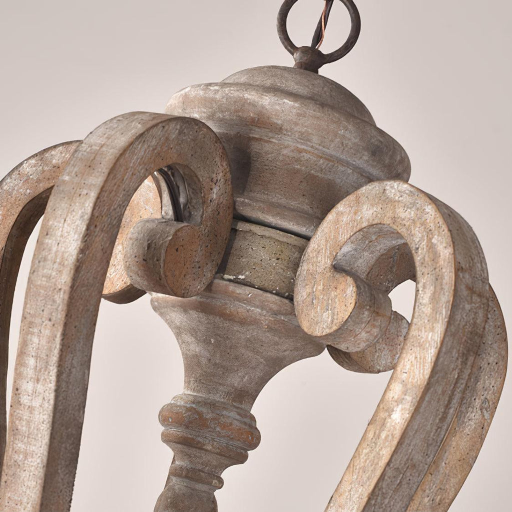 Parrotuncle Wooden Candle Chandelier