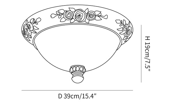 Pastoral Bowl Ceiling Light