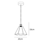 Patterned Glass Pendant Lamp