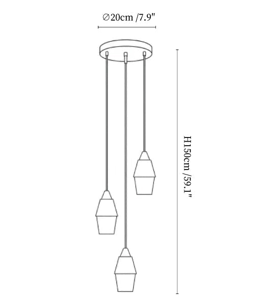 Pavilion Alabaster Cluster Chandelier