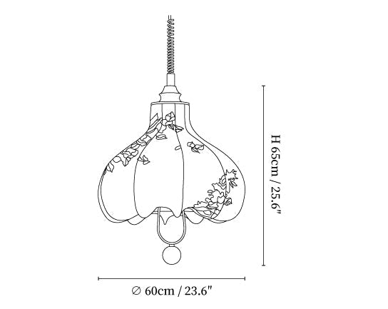 Pear Fabric Pendant Lamp