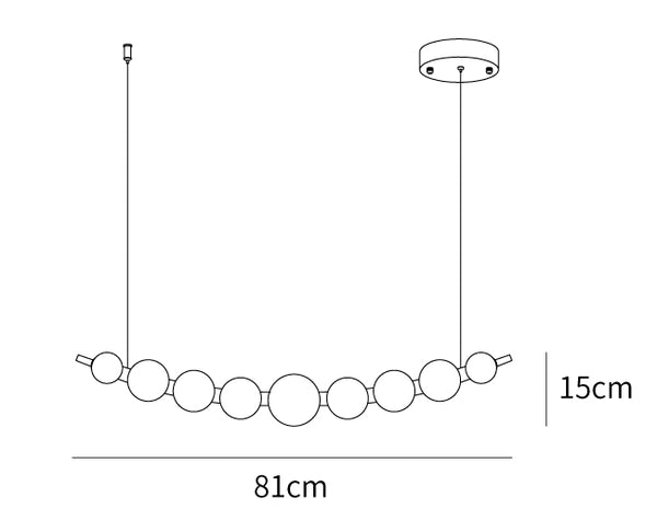 Pearl Chain Pendant Lamp