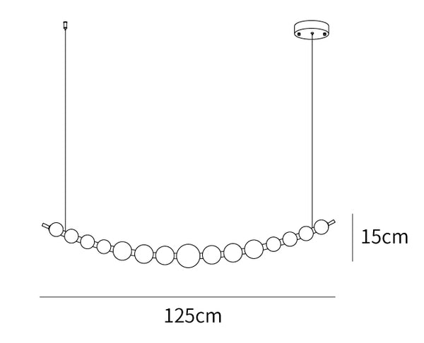 Pearl Chain Pendant Lamp