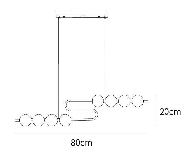 Pearl Chain Pendant Lamp