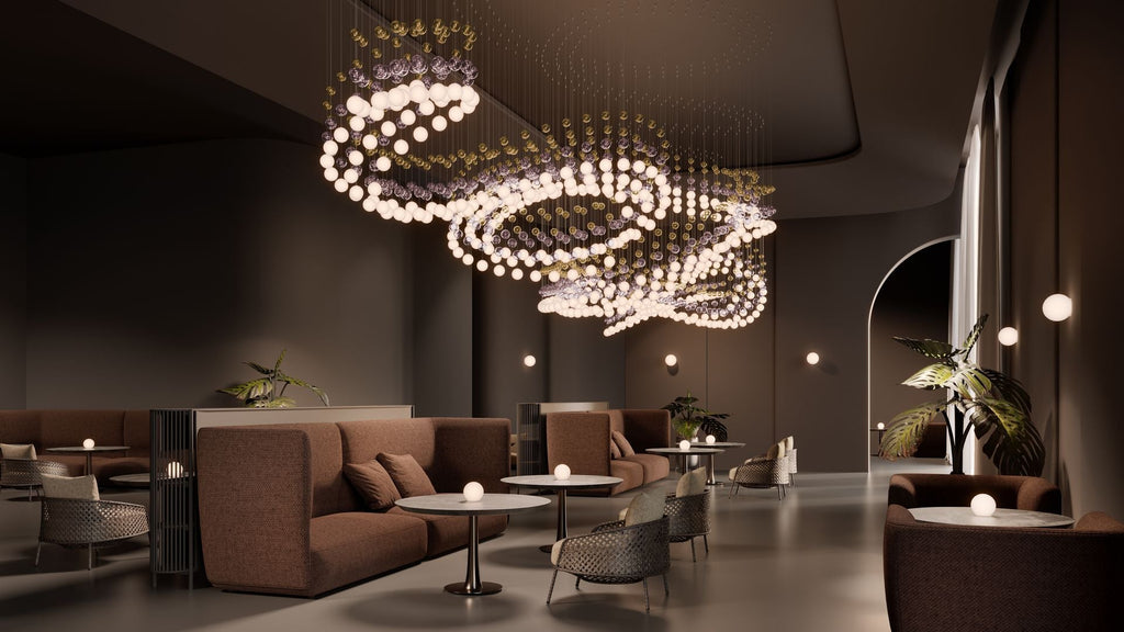 Pearl Curtain Customize Chandelier