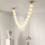 Pearl Necklace Balls Chandelier