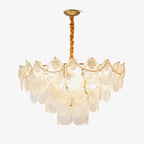 Pearl Glass Shell Chandelier