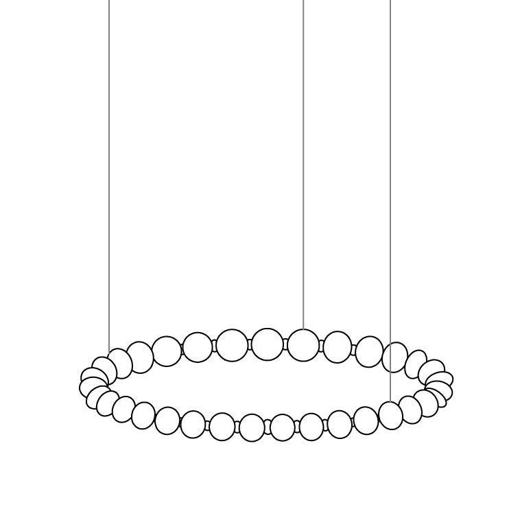 Pearl Necklace Balls Chandelier